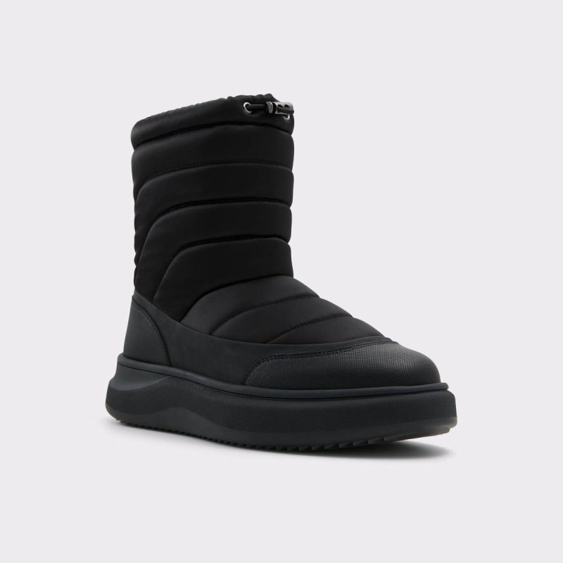 Men Fucino Black Textile Quilting Men's Casual Boots Black Textile Quilting Aldo Boots - Image 4