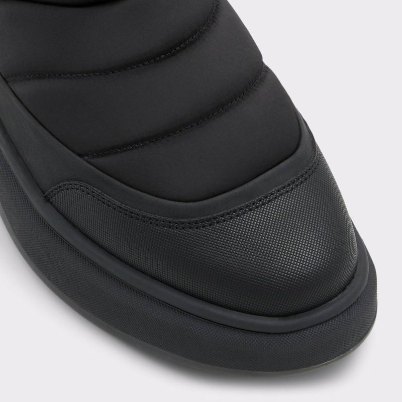 Men Fucino Black Textile Quilting Men's Casual Boots Black Textile Quilting Aldo Boots - Image 5
