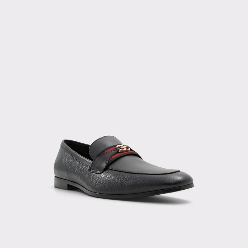 Men Loafers & Slip-Ons Aldo Leopaul Open Black Men's Dress Shoes Open Black - Image 4