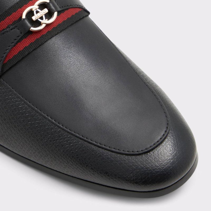 Men Loafers & Slip-Ons Aldo Leopaul Open Black Men's Dress Shoes Open Black - Image 5
