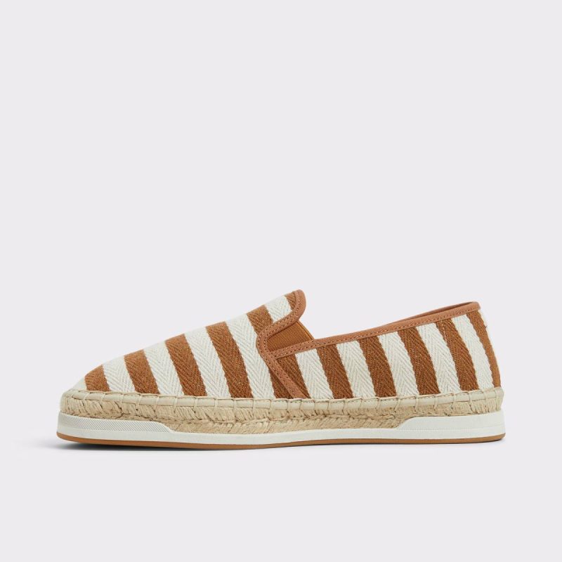 Men Loafers & Slip-Ons Johnney Cognac Textile Canvas Men's Espadrilles Aldo Cognac Textile Canvas - Image 3