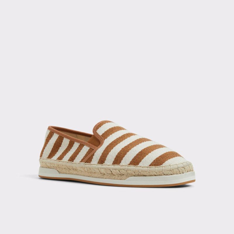 Men Loafers & Slip-Ons Johnney Cognac Textile Canvas Men's Espadrilles Aldo Cognac Textile Canvas - Image 4
