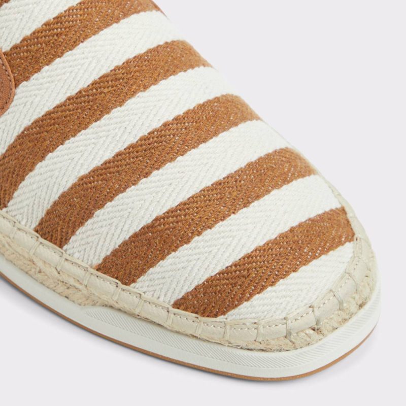 Men Loafers & Slip-Ons Johnney Cognac Textile Canvas Men's Espadrilles Aldo Cognac Textile Canvas - Image 5