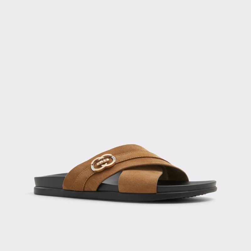 Men Open Brown Delmar Open Brown Men's Slides Sandals & Slides Aldo - Image 4