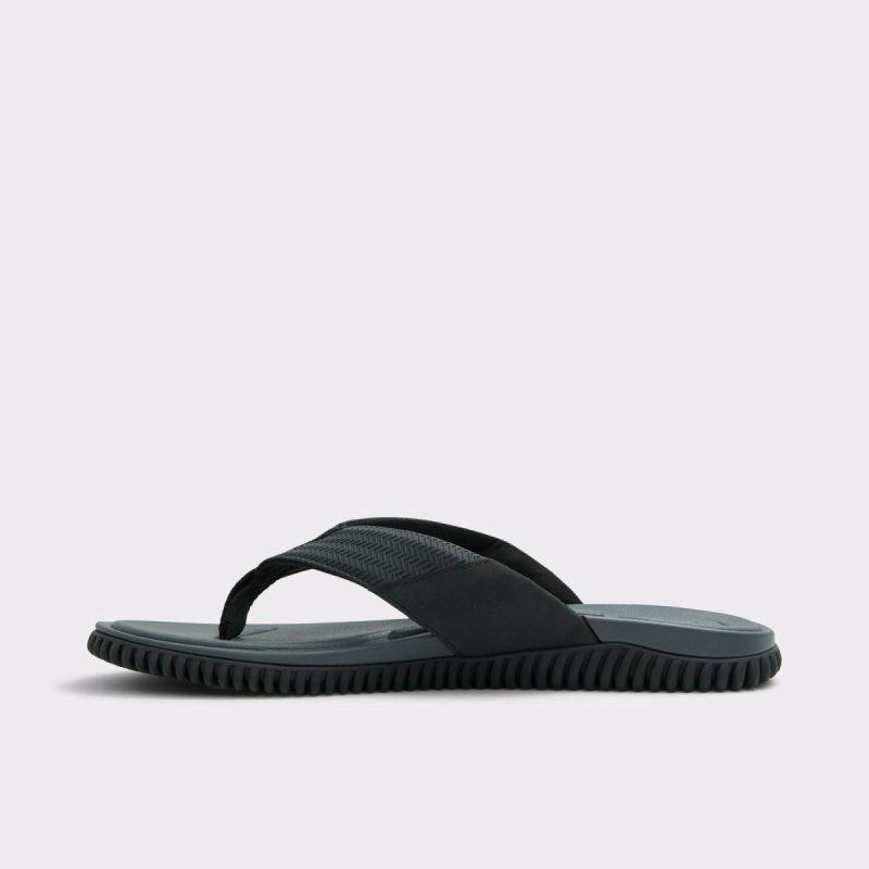 Men Sandals & Slides Aldo Riptide Black Men's Flip Flops Black - Image 3