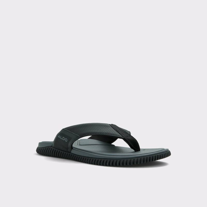 Men Sandals & Slides Aldo Riptide Black Men's Flip Flops Black - Image 4
