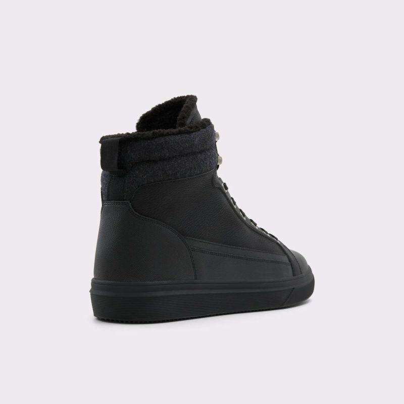 Men Tannon Black Men's Lace-Up Boots Aldo Black Boots - Image 3