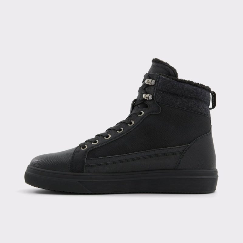 Men Tannon Black Men's Lace-Up Boots Aldo Black Boots - Image 4