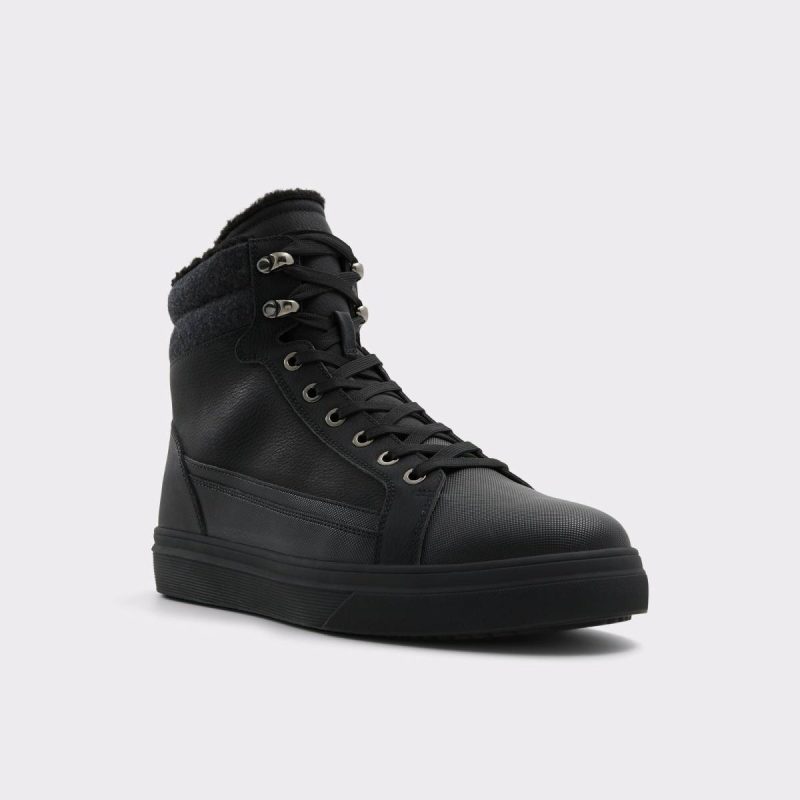 Men Tannon Black Men's Lace-Up Boots Aldo Black Boots - Image 5
