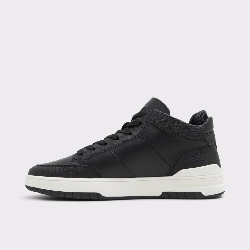 Men Victor Black Men's High Top Sneakers Black Aldo - Image 3
