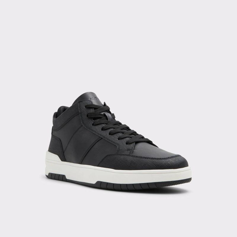 Men Victor Black Men's High Top Sneakers Black Aldo - Image 4