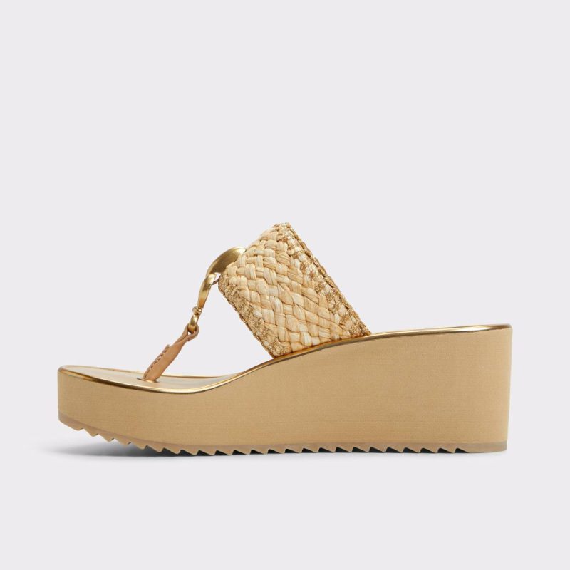 Natural Aldo Penelopy Natural Women's Wedges Sandals Women - Image 3