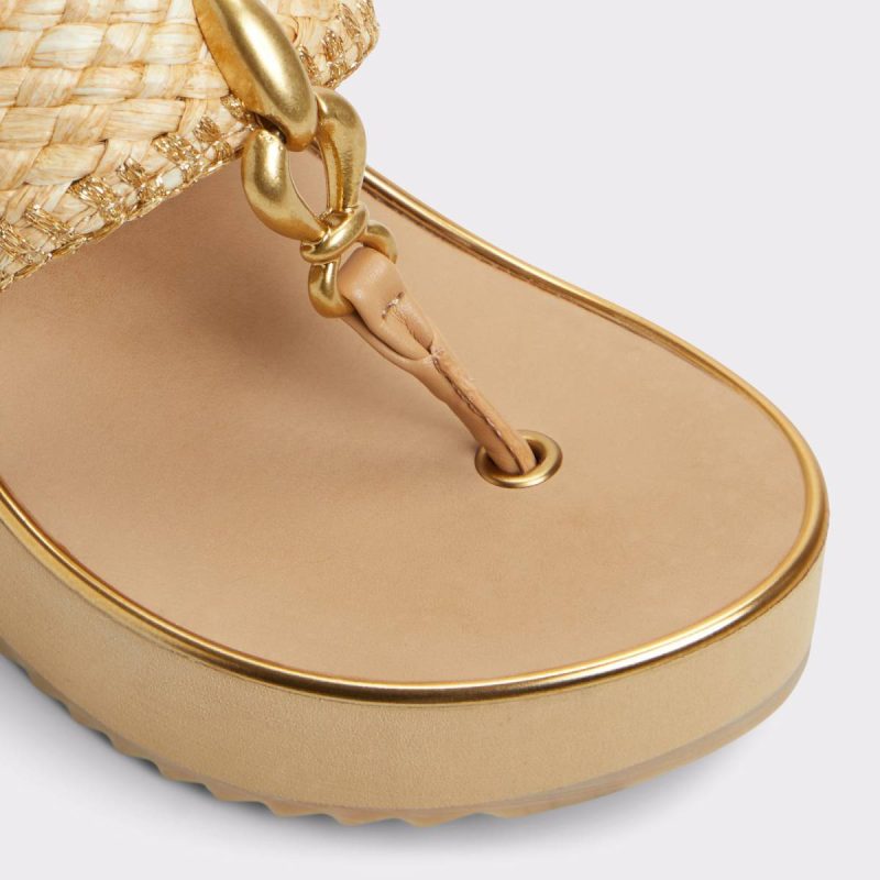 Natural Aldo Penelopy Natural Women's Wedges Sandals Women - Image 5