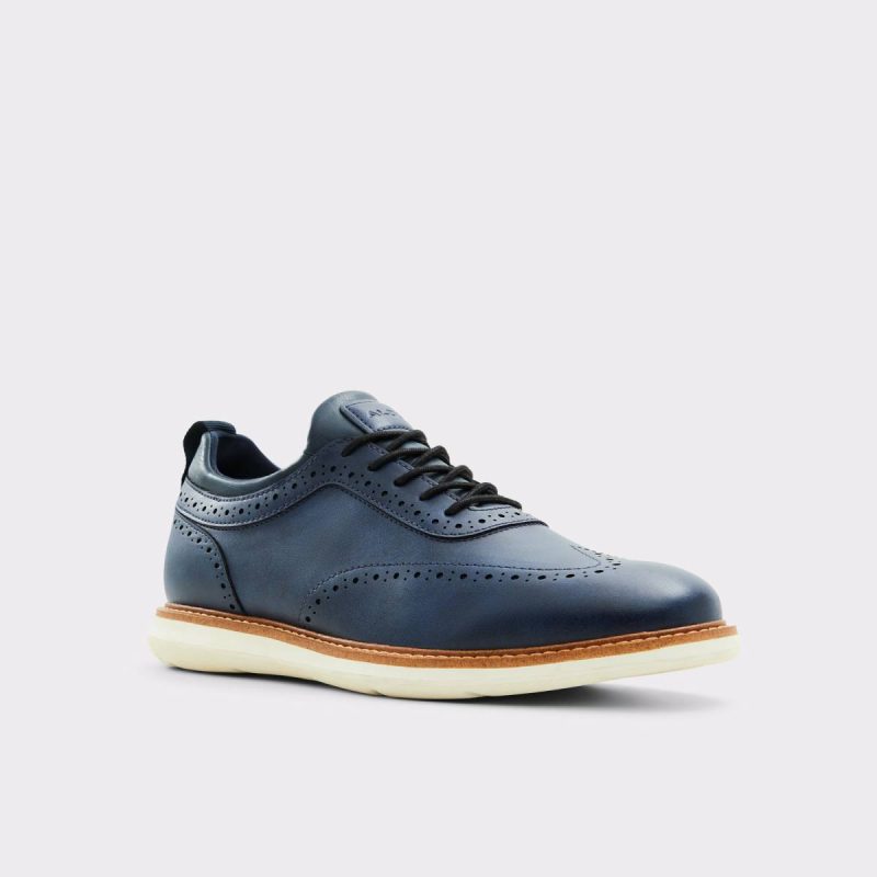 Navy Casual Shoes Men Aldo Kalister Navy Men's Oxfords & Lace-Ups - Image 4