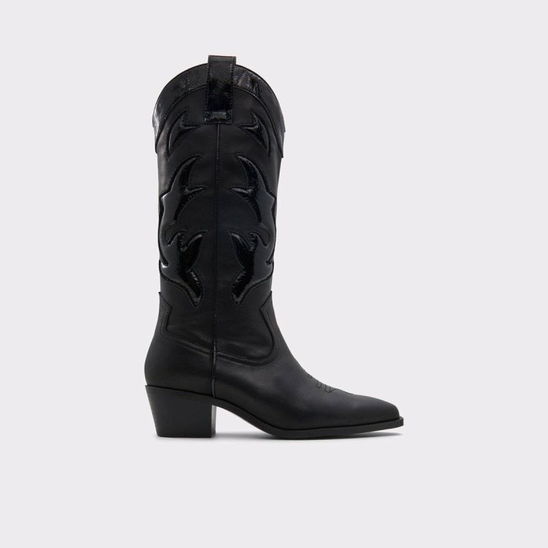 Nebraska Black Women's Western And Cowboy Boots Aldo Black Boots Women