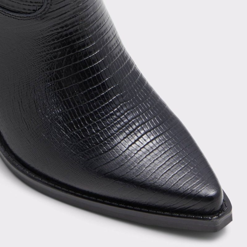 Nevada-Wc Black Women's Western And Cowboy Boots Aldo Black Boots Women - Image 5
