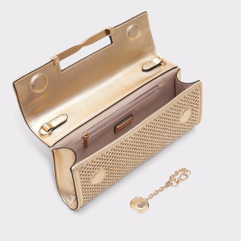 Noviex Gold Women's Clutches & Evening Bags Women Clutches & Evening Bags Gold Aldo - Image 3