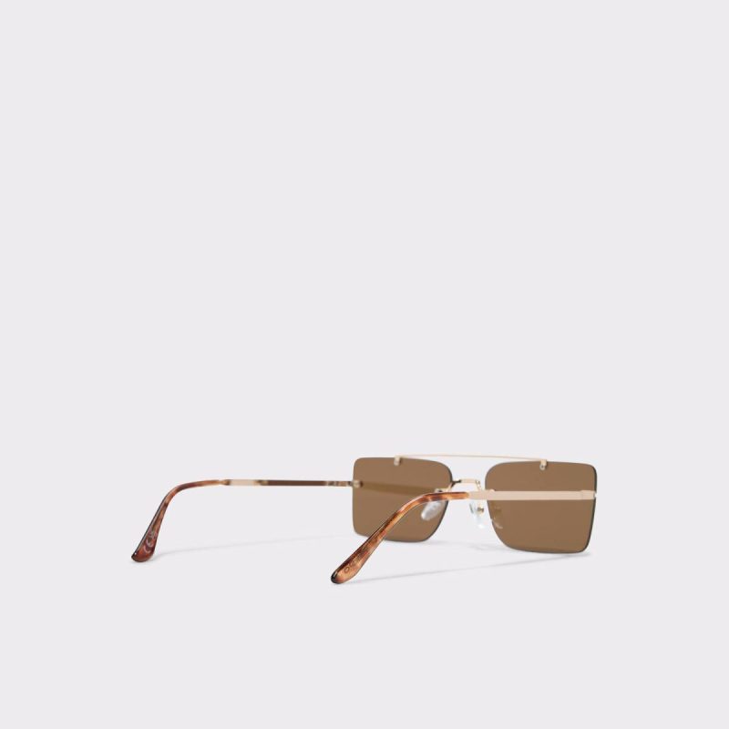 Oleathien Gold Men's Rectangle Aldo Sunglasses Gold Men - Image 3