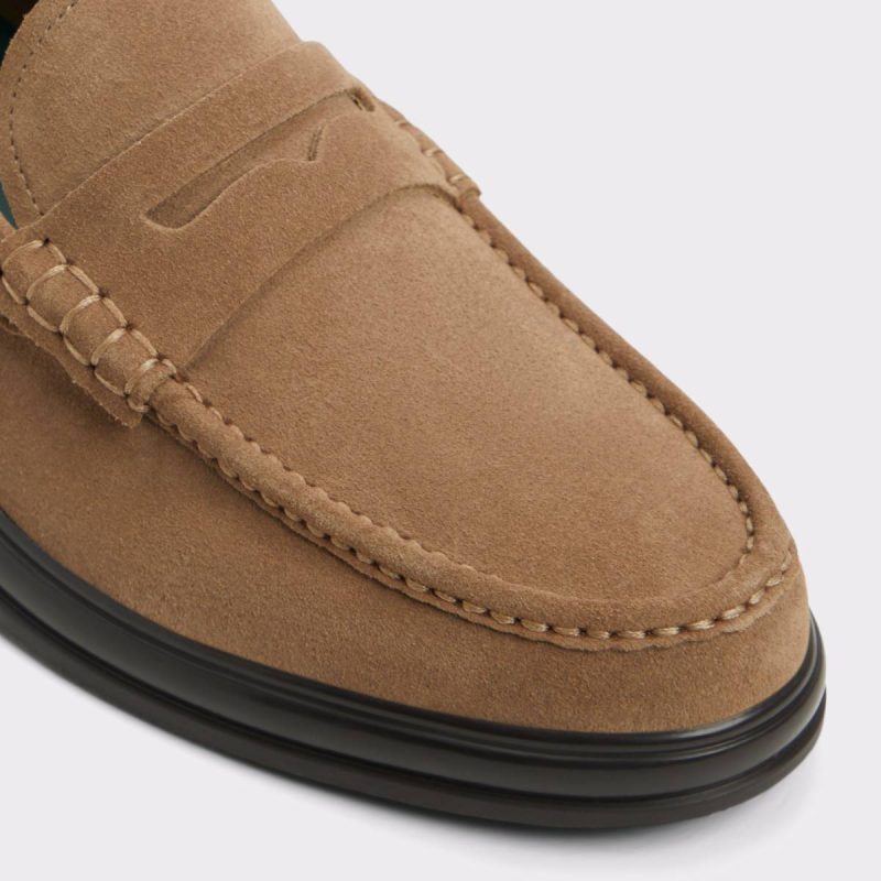 Other Brown Leather Suede Aldo Men Tucker Other Brown Leather Suede Men's Dress Shoes Loafers & Slip-Ons - Image 5