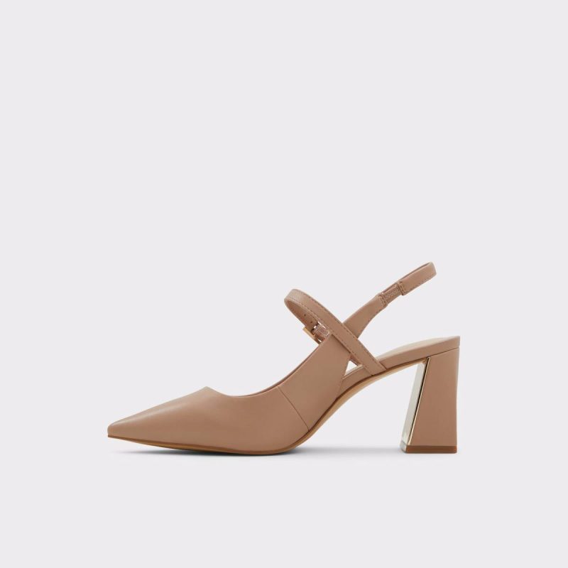 Papilliana Bone Women's Block Heels Aldo Women Heels Bone - Image 3