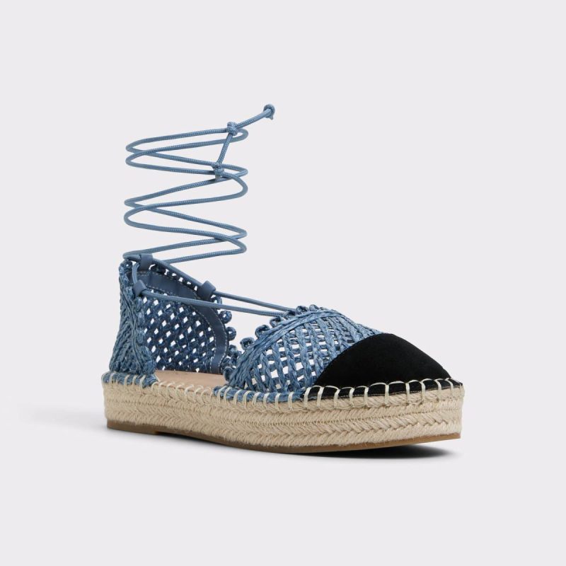 Picot Denim Women's Wedges Aldo Sandals Women Denim - Image 4