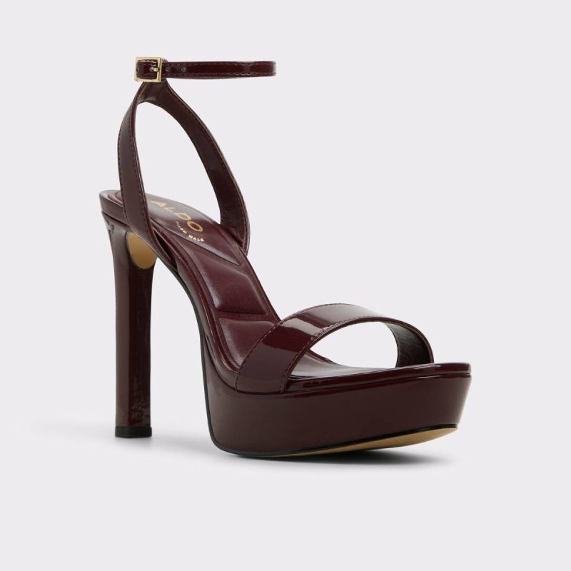 Portside Bordo Women's Platform Sandals Bordo Aldo Sandals Women - Image 4