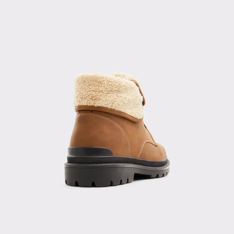 Preliand Medium Brown Men's Lace-Up Boots Aldo Boots Medium Brown Men - Image 4