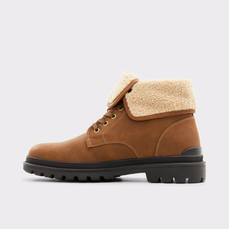 Preliand Medium Brown Men's Lace-Up Boots Aldo Boots Medium Brown Men - Image 5