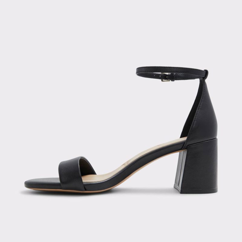 Pristine Other Black Women's Strappy Sandals Women Other Black Heels Aldo - Image 3