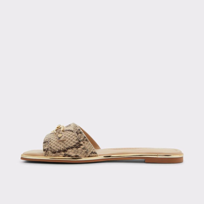 Sandals Aldo Alamassi Brown Multi Women's Flat Sandals Women Brown Multi - Image 3