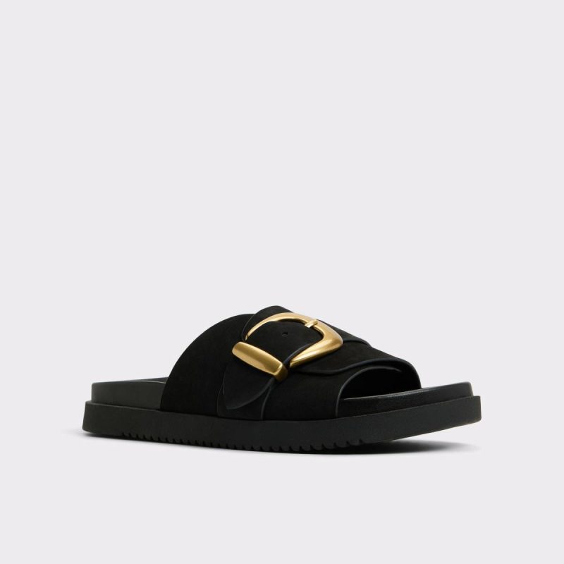 Sandals Aldo Black Women Alenana Black Women's Footbed Sandals - Image 4