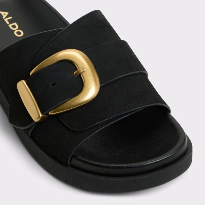 Sandals Aldo Black Women Alenana Black Women's Footbed Sandals - Image 5
