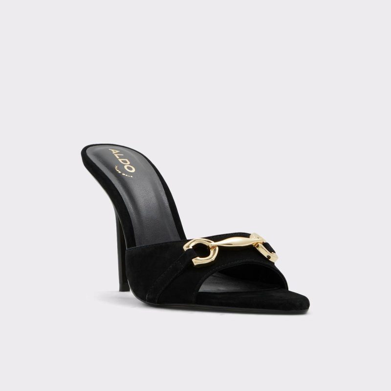 Sandals Aldo Edoassi Black Women's Heeled Mules Black Women - Image 4