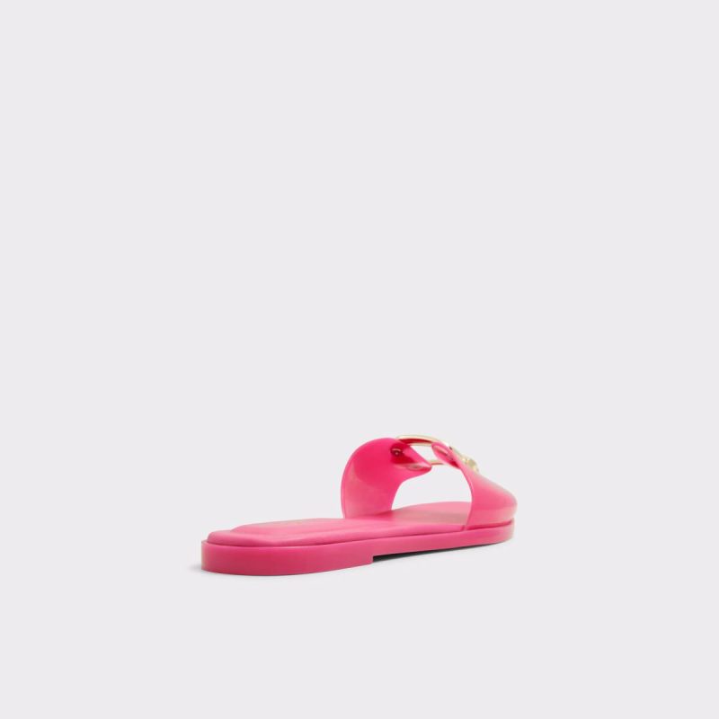 Sandals Aldo Jellyicious Bright Pink Women's Flat Sandals Women Bright Pink - Image 3