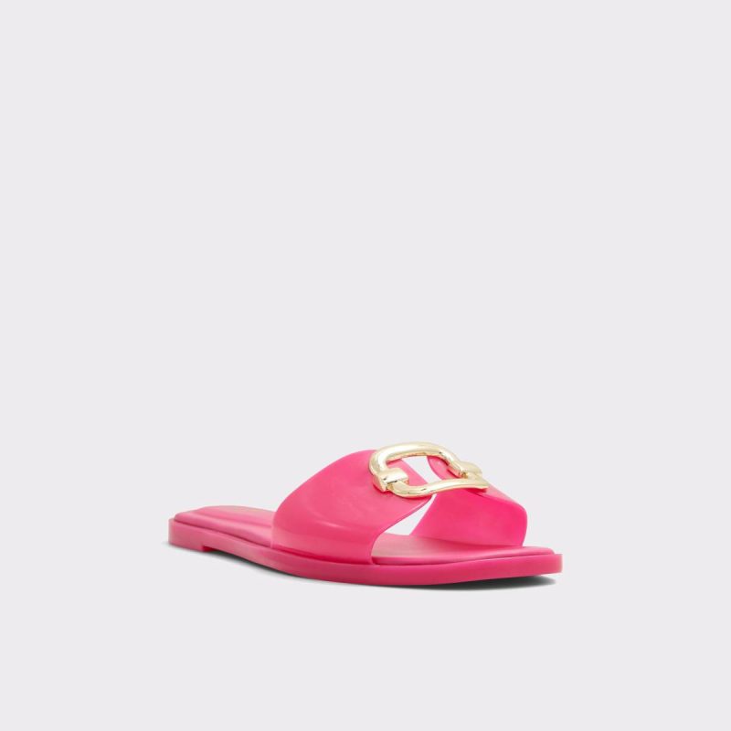 Sandals Aldo Jellyicious Bright Pink Women's Flat Sandals Women Bright Pink - Image 5
