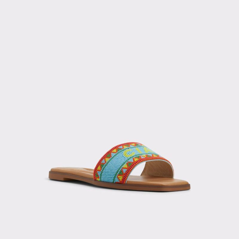 Sandals Aldo Seavacay Bright Multi Women's Flat Sandals Bright Multi Women - Image 4