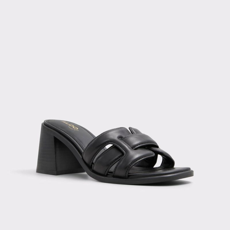 Sandals Aldo Women Banaladar Black Women's Heeled Mules Black - Image 4
