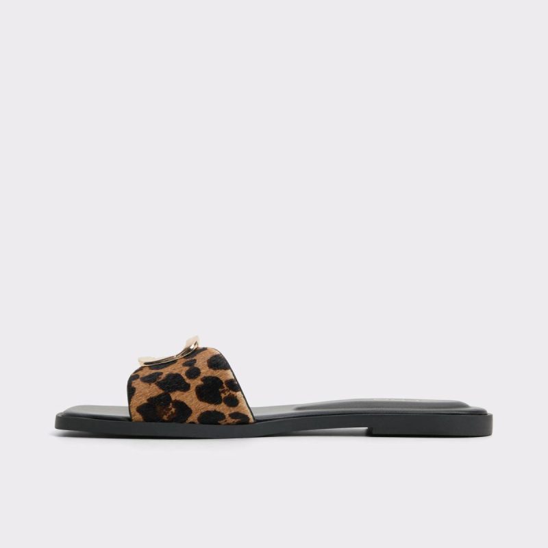 Sandals Aldo Women Brown Multi Tidella Brown Multi Women's Flat Sandals - Image 3