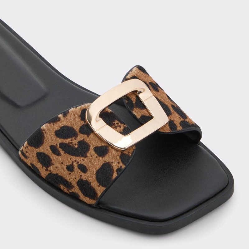 Sandals Aldo Women Brown Multi Tidella Brown Multi Women's Flat Sandals - Image 5