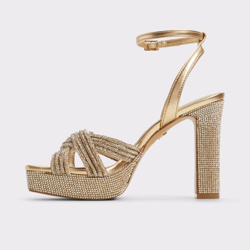 Sandals Aldo Women Shimma Gold Women's Metallics Gold - Image 3