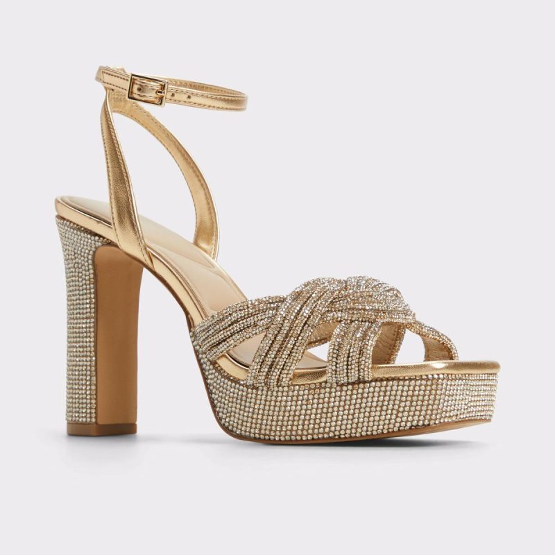 Sandals Aldo Women Shimma Gold Women's Metallics Gold - Image 4