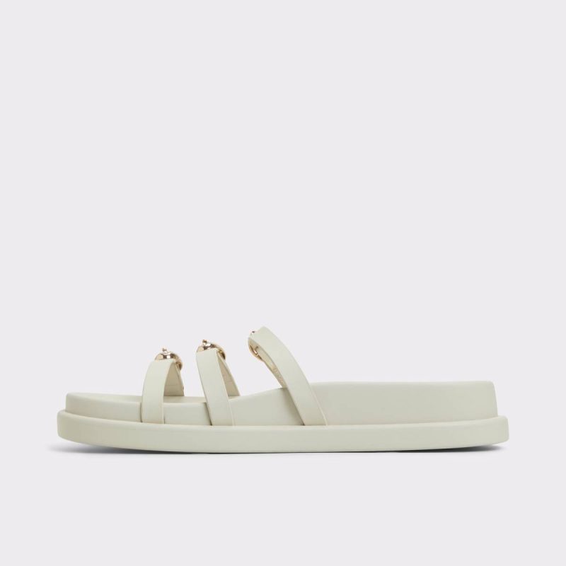 Sandals Aldo Zephyra White Women's Footbed Sandals Women White - Image 3