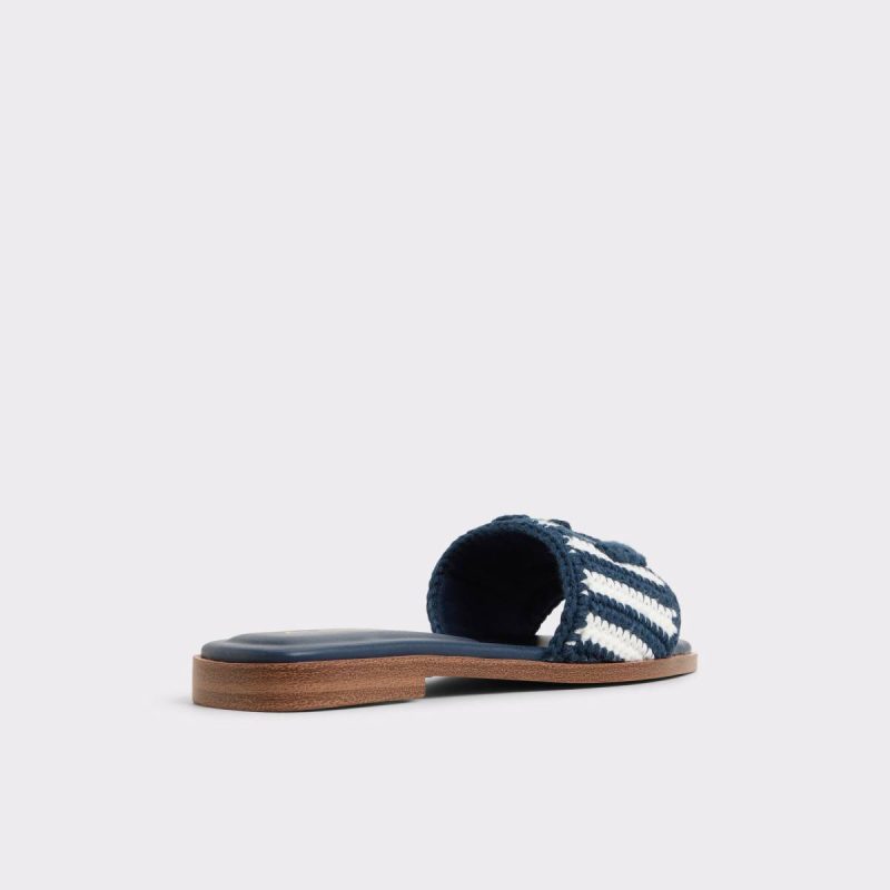 Sandals Blue Combo Aldo Women Sabbia Blue Combo Women's Flat Sandals - Image 3
