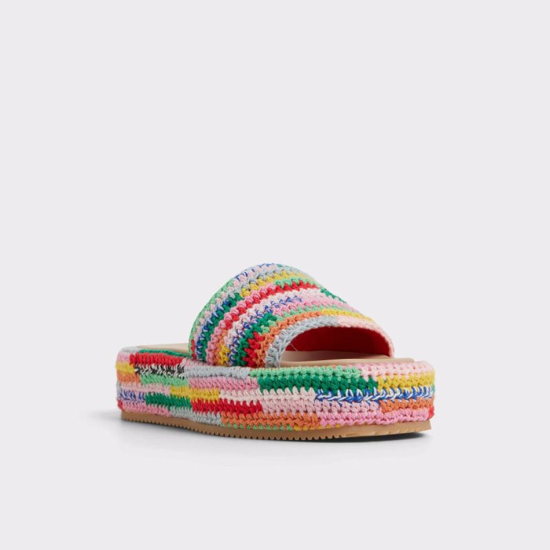Sandals Bright Multi Women Aldo Bohemina Bright Multi Women's Platform Sandals - Image 4