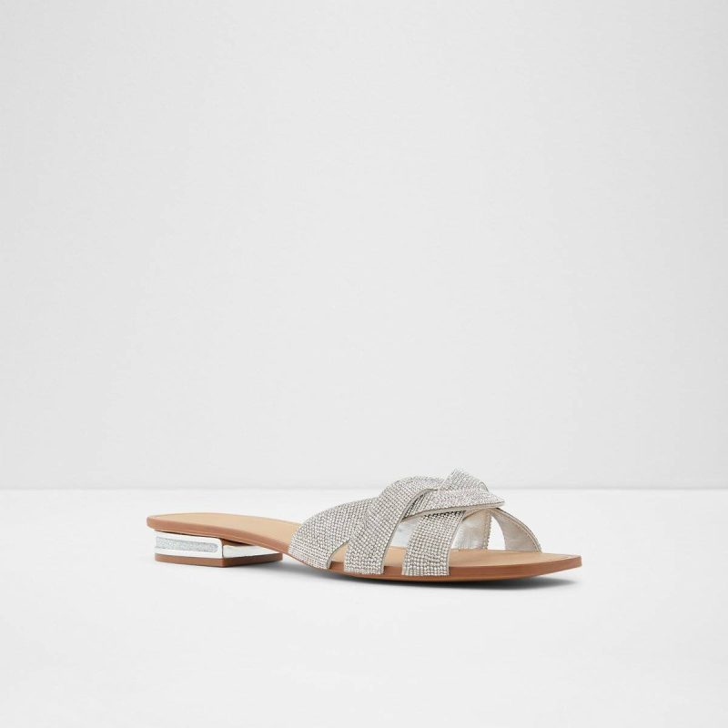 Sandals Coredith Silver Women's Flat Sandals Aldo Women Silver - Image 4