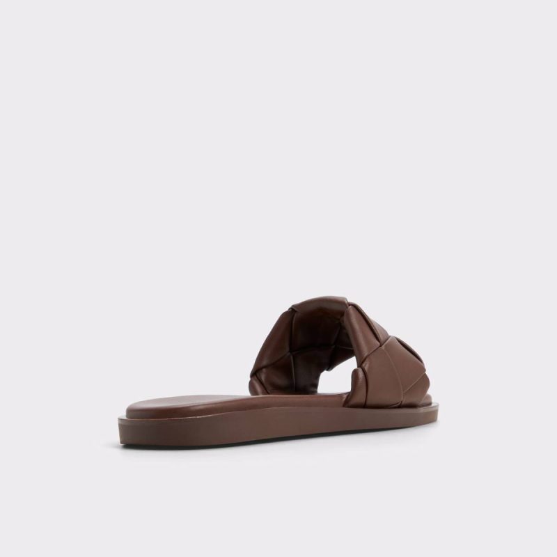 Sandals Dark Brown Women Esterelle Dark Brown Women's Flat Sandals Aldo - Image 3