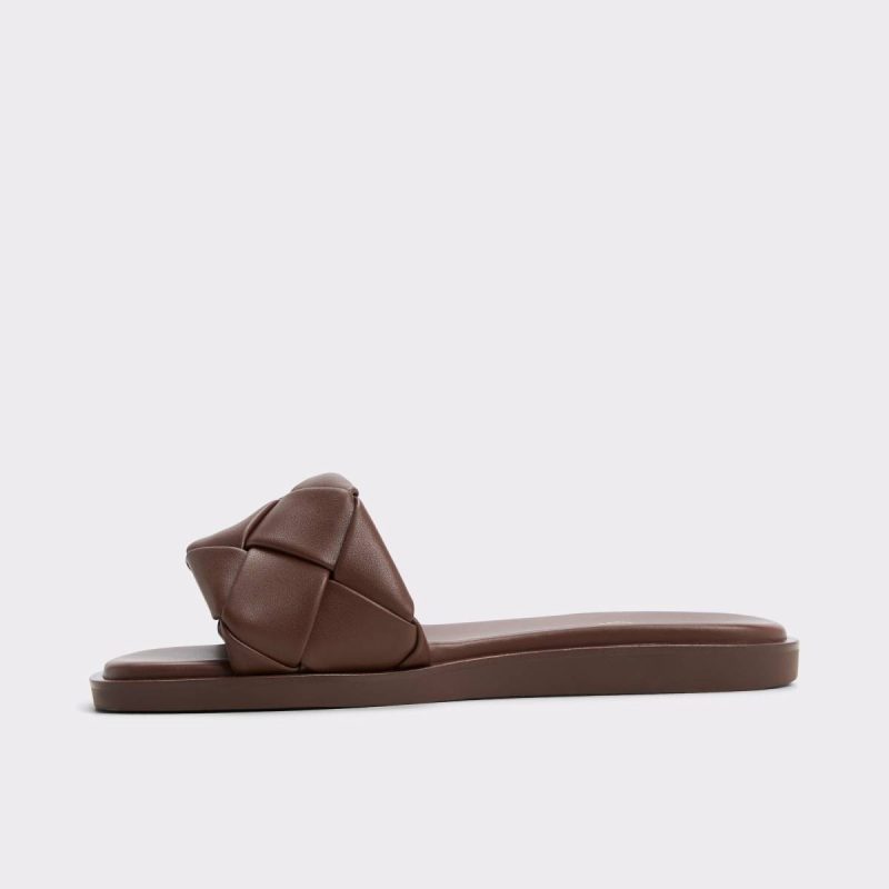 Sandals Dark Brown Women Esterelle Dark Brown Women's Flat Sandals Aldo - Image 4