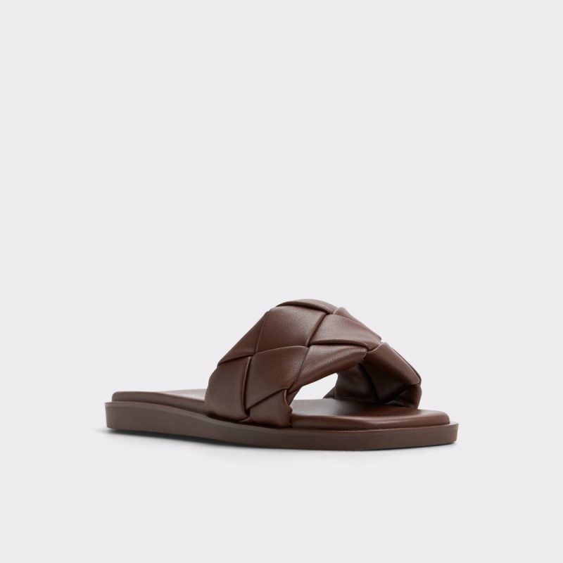 Sandals Dark Brown Women Esterelle Dark Brown Women's Flat Sandals Aldo - Image 5