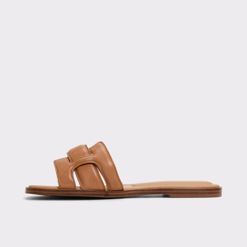 Sandals Eleny Medium Brown Women's Flat Sandals Aldo Medium Brown Women - Image 3
