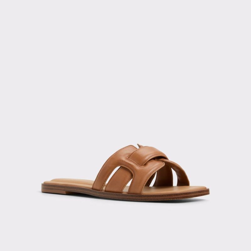 Sandals Eleny Medium Brown Women's Flat Sandals Aldo Medium Brown Women - Image 4